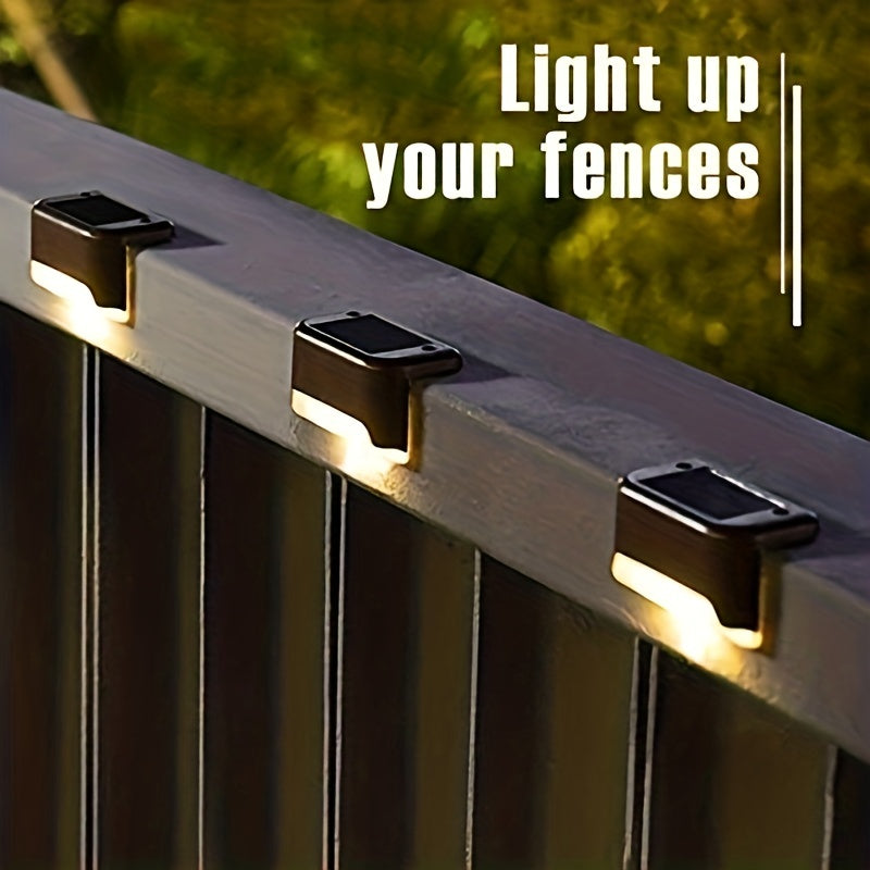 16 Pack Solar Outdoor Garden Lights, Household Garden Arrangement Stairs Deck Lights, Aisle Wall Lights, Rail Decorative Light