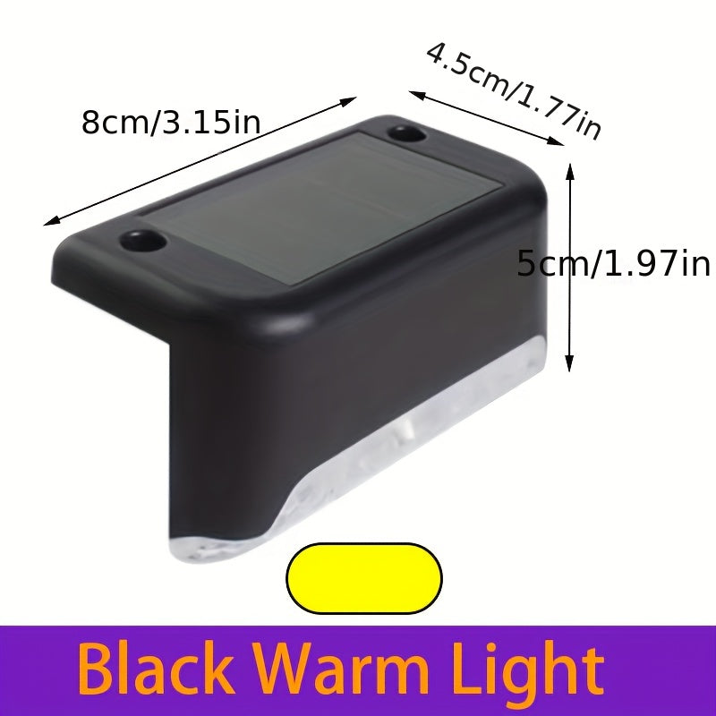 16 Pack Solar Outdoor Garden Lights, Household Garden Arrangement Stairs Deck Lights, Aisle Wall Lights, Rail Decorative Light