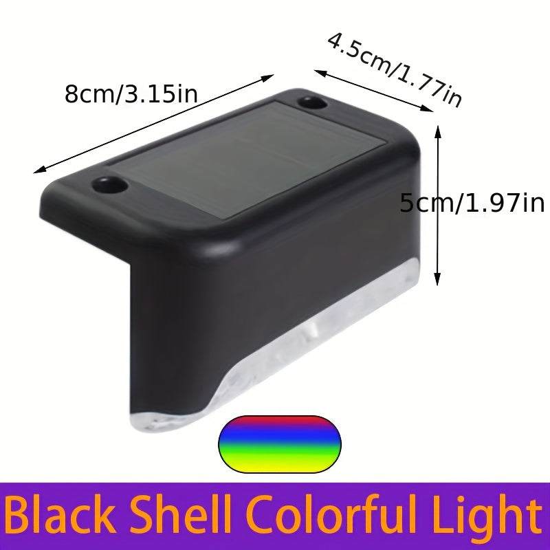 16 Pack Solar Outdoor Garden Lights, Household Garden Arrangement Stairs Deck Lights, Aisle Wall Lights, Rail Decorative Light