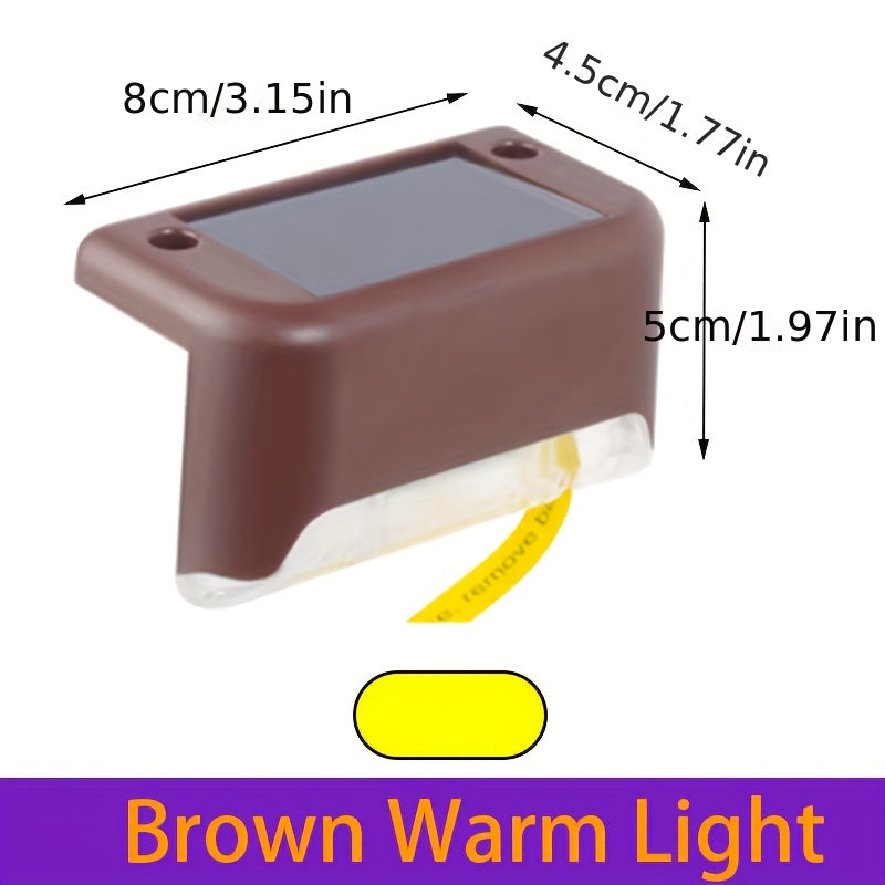 16 Pack Solar Outdoor Garden Lights, Household Garden Arrangement Stairs Deck Lights, Aisle Wall Lights, Rail Decorative Light