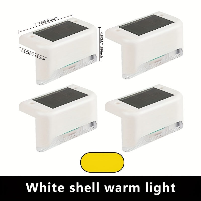 16 Pack Solar Outdoor Garden Lights, Household Garden Arrangement Stairs Deck Lights, Aisle Wall Lights, Rail Decorative Light