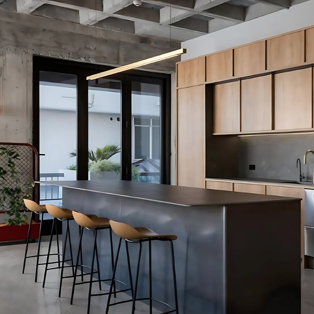 Capsühl Linear | LED Pendant | Brushed Brass