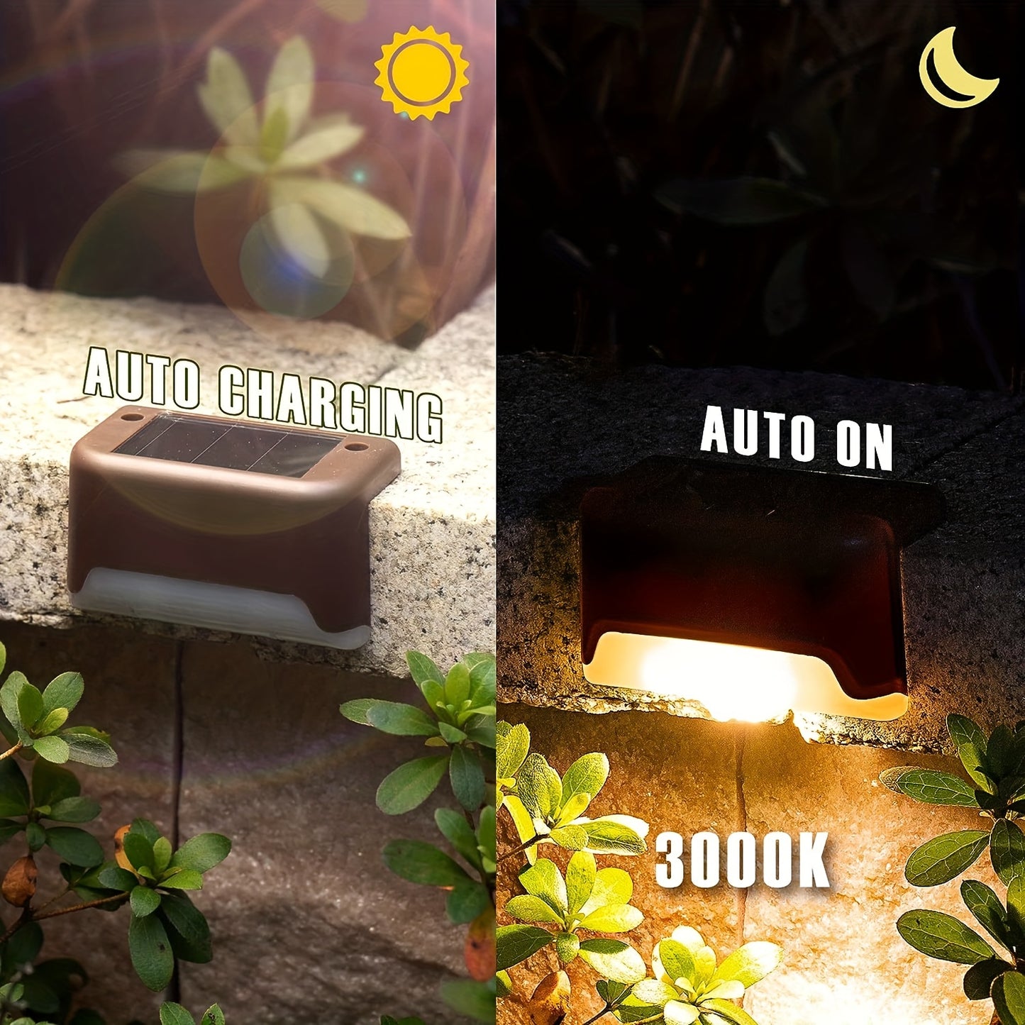 16 Pack Solar Outdoor Garden Lights, Household Garden Arrangement Stairs Deck Lights, Aisle Wall Lights, Rail Decorative Light