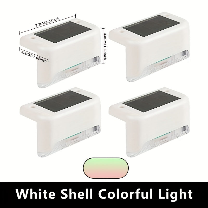 16 Pack Solar Outdoor Garden Lights, Household Garden Arrangement Stairs Deck Lights, Aisle Wall Lights, Rail Decorative Light