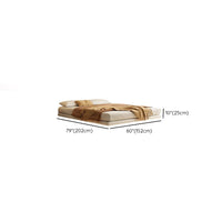 Platform Bed Frame Solid Wood Bed without Headboard and Footboard, Light Not Included