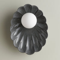 Ceramic Wall Oyster Sconce Light