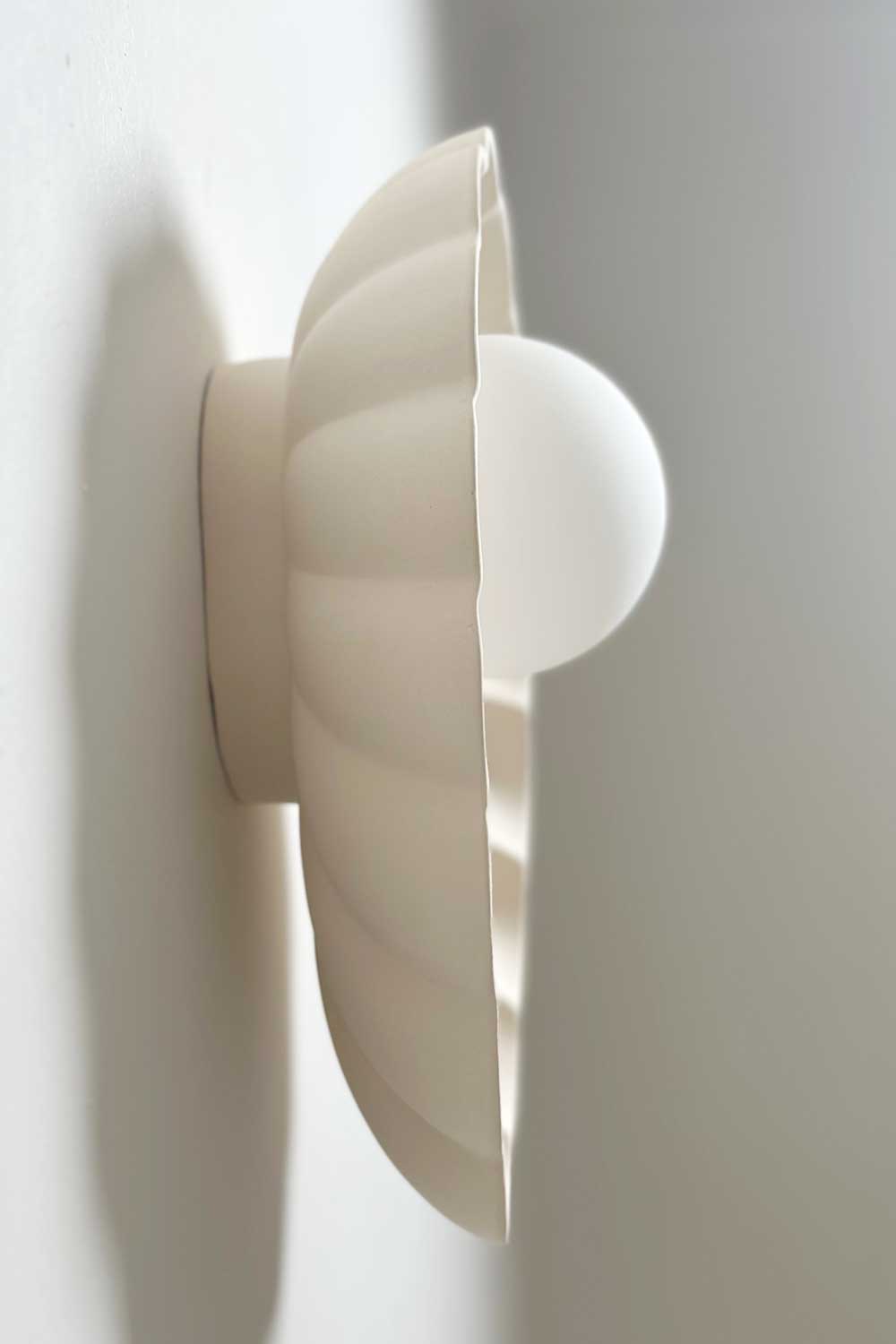 Ceramic Wall Oyster Sconce Light