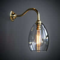 Jules Clear Glass Wall Light